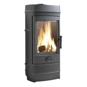 Stufa a Legna INVICTA Gomont – 12 kW (max 18 kW), Ghisa, Ceppi 45 cm, Prodotta in Francia, Ecodesign