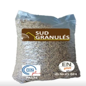 Pellet di legno DIN+ Sud' Granulés - 70 Sacchi da 15 kg = 1,05 T