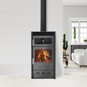 Stufa a legna con forno MODERNA Oven Luxe 7,78 kW Grigio